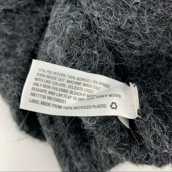 A New Day Balloon Sleeve Charcoal Gray Sweater Women's Size Small - Picture 6 of 7